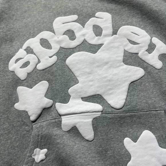 Sp5der Beluga Hoodie “Heather Grey” - Picture 6 of 7